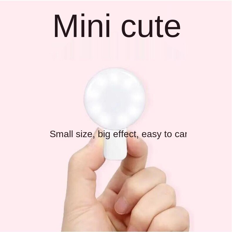 Vòng đèn LED mini hỗ trợ chụp ảnh selfie RK17 cho điện thoại thông minh