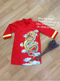 Áo dài bé trai thiết kế