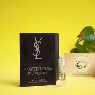  Mẫu thử Nước Hoa Nam YSL LA NUIT DE L'Homme EDT