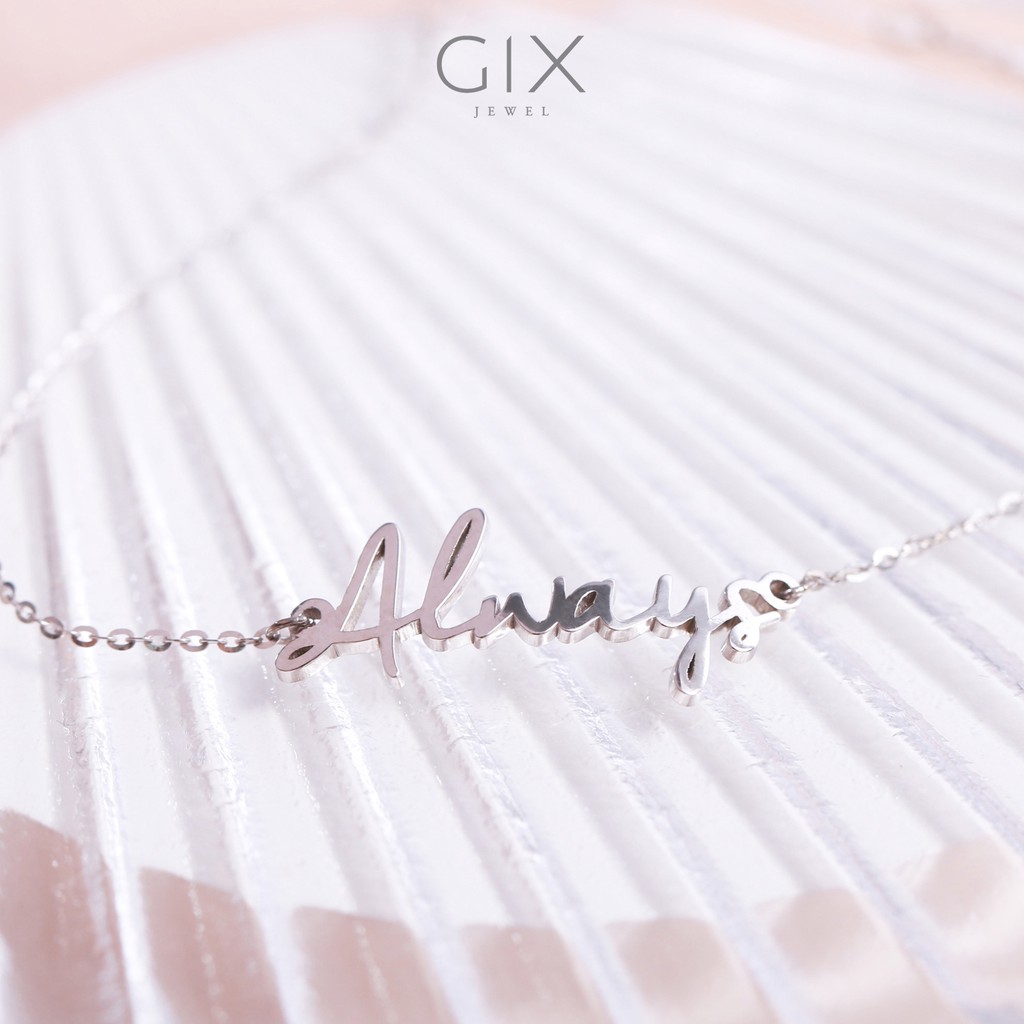 Lắc bạc mạ vàng Always Gix Jewel LT06