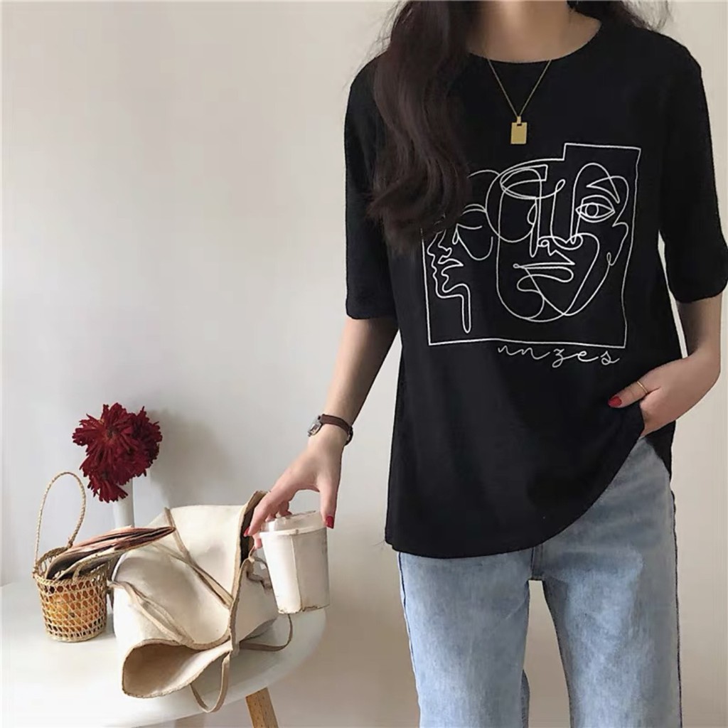 🧂T-Shirt xuất Hàn in hình kool ngầu siêu hot hit đậm chất Korea Style😍 ♥Chất thun cotton 100% quá đỉnh! Khách e năm nào