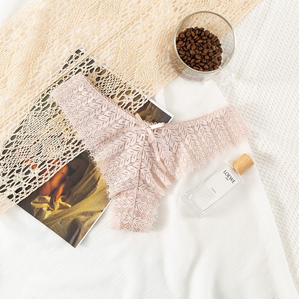 Quần Lót Cotton Lọt Khe Nữ Cao Cấp Hoạ Tiết Ren Sexy [8153] | BigBuy360 - bigbuy360.vn