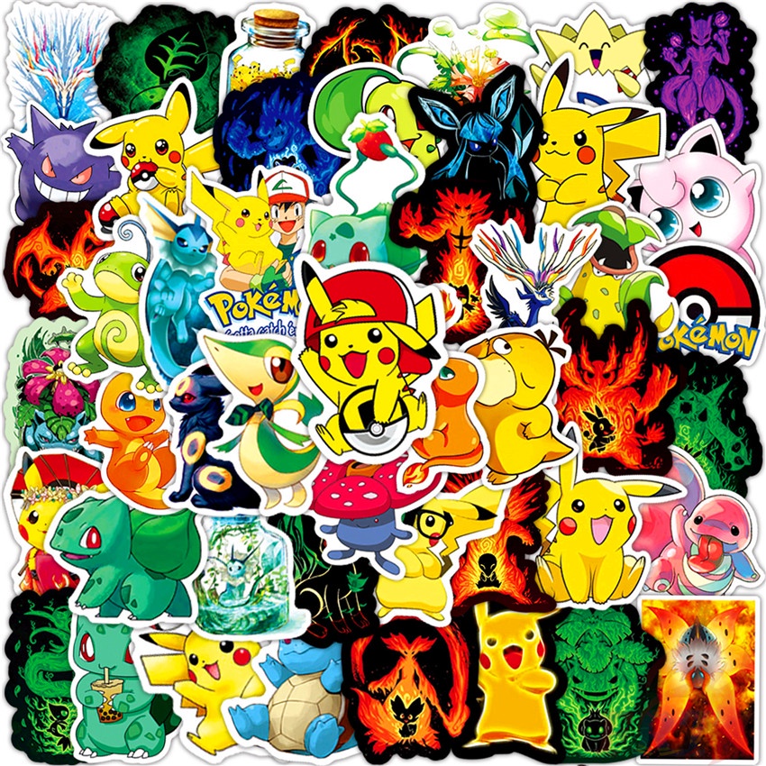 ❉ Pokemon Go - Series 03 Stickers ❉ 50Pcs/Set Mixed Luggage Laptop Skateboard Doodle Stickers