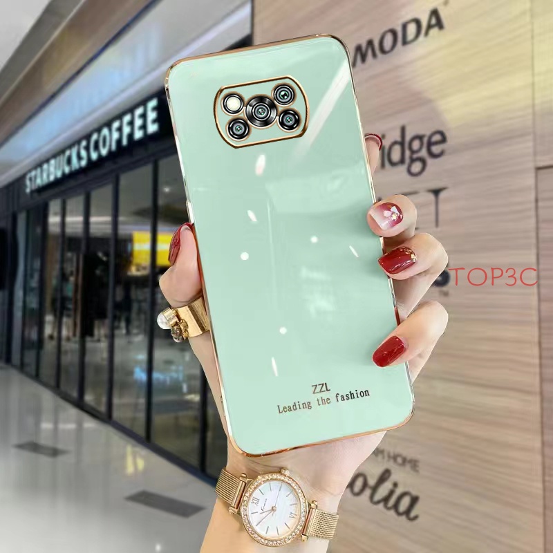 Ốp điện thoại poco X3 Pro Ốp Điện Thoại Cạnh Thẳng Thời Trang Cho Poco X3 NFc Poco X4 GT Poco X3 GT Poco M3 Poco M4 PRO Poco X3 GT Pcoc X4 PRO zb