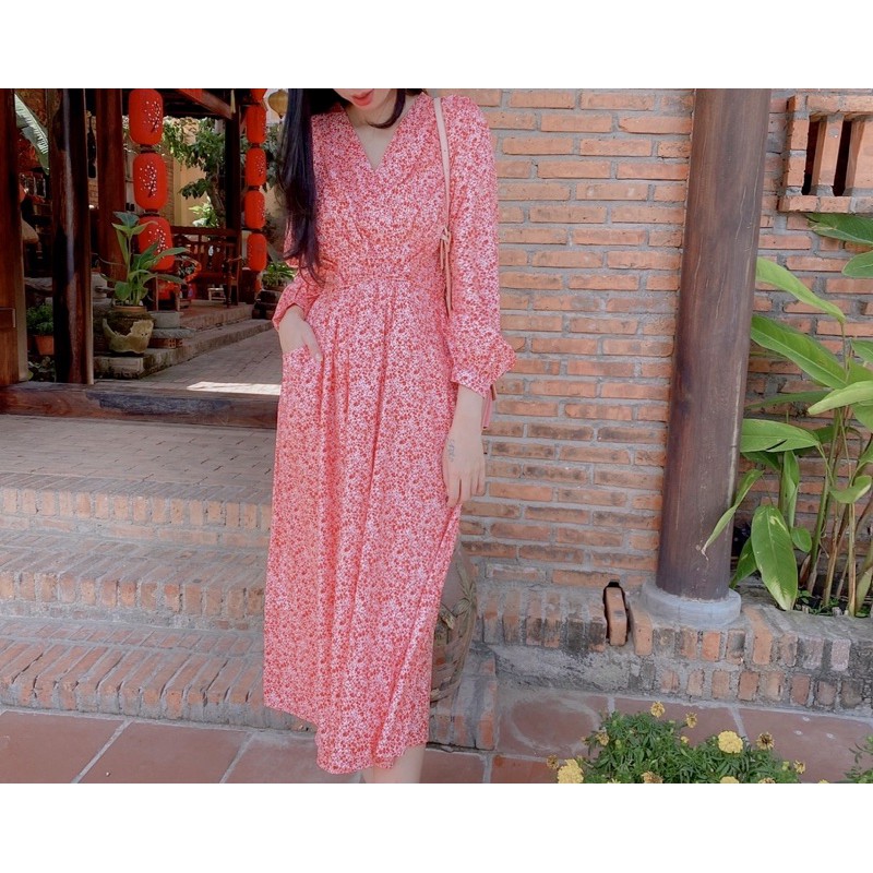 Đầm maxi tay dài