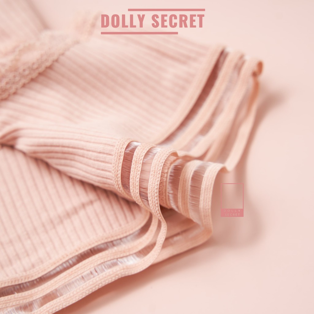 Quần lót cotton len tăm sợi tre cạp ren sọc kháng khuẩn thun lạnh dễ thương cho nữ LILY DOLLY SECRET QL016