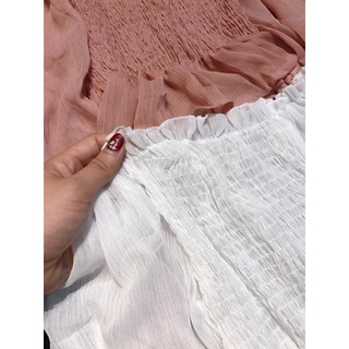 sơ mi trễ vai