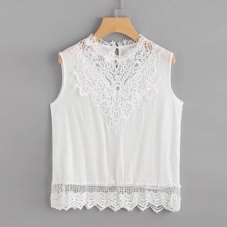 Áo Croptop Ren Sát Nách Cho Nữ