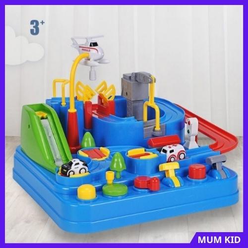 Bộ đồ chơi lắp ghép, lắp ráp đường đua ô tô phiêu lưu cho bé trai, gái 3 4 5 6 7 8 tuổi. Trò chơi trí tuệ cho trẻ em M40