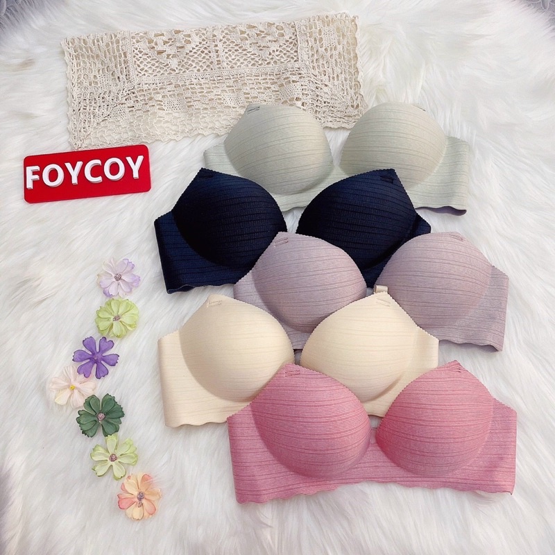 Áo lót nữ, Áo ngực su vân ngang nâng ngực hình bàn tay | BigBuy360 - bigbuy360.vn