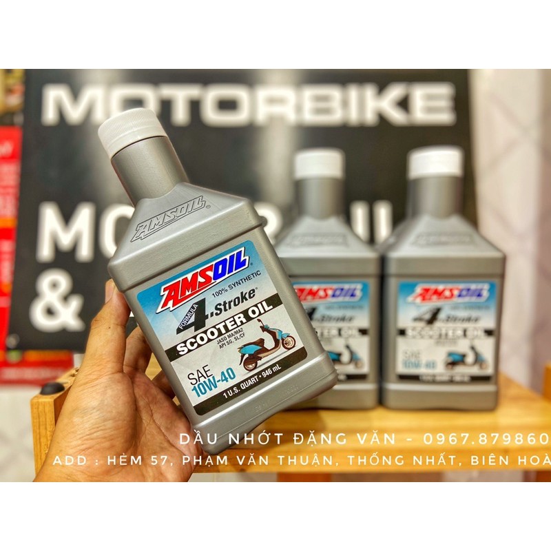 Nhớt Amsoil Scooter 10W40 nhập Mỹ cho xe tay Ga