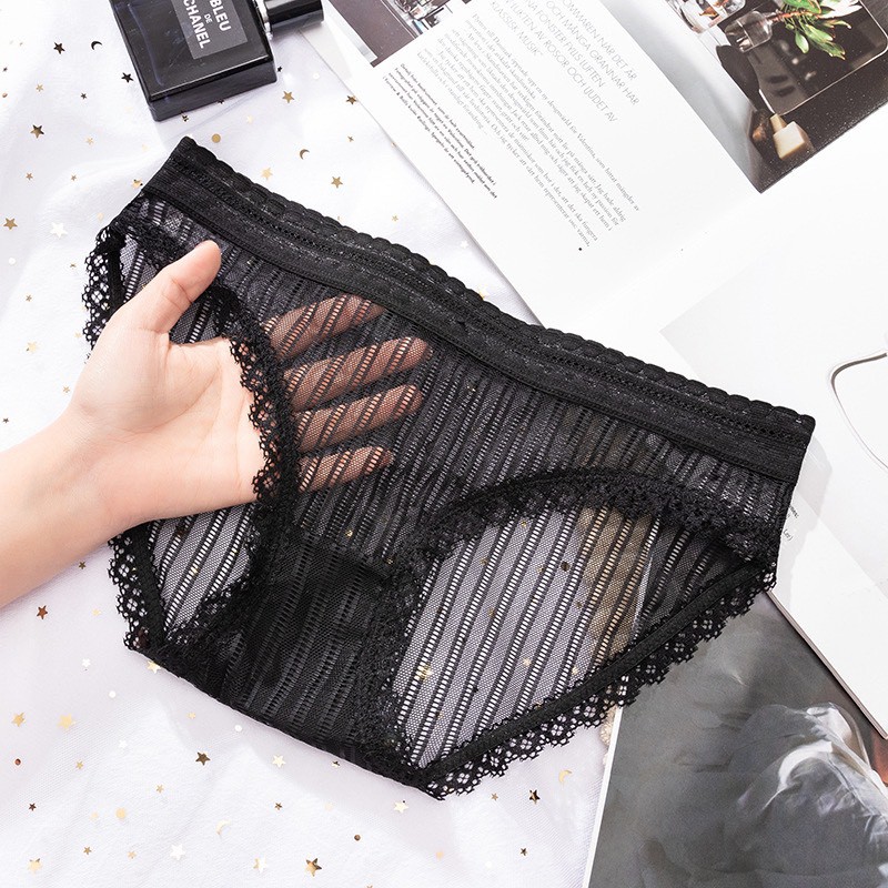 Quần Lót Nữ ❤️FREESHIP❤️ quần Lót Ren set 6 đen phối họa tiết điệu đà mã Ren06 | BigBuy360 - bigbuy360.vn