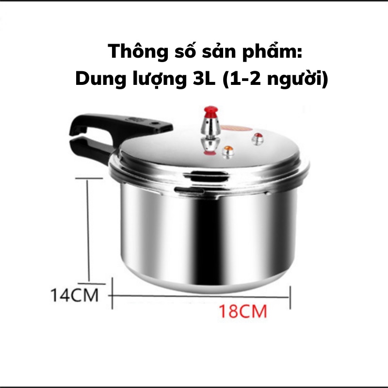 Nồi Áp Suất Dành Cho Mọi Loại Bếp Nồi Áp Suất Đa Năng Nấu Siêu Nhanh SUN.Z