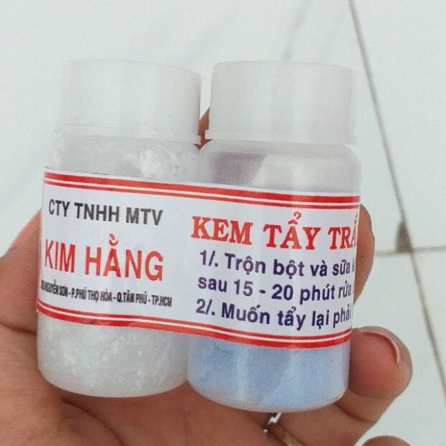 Cặp bột tẩy trắng cấp tốc