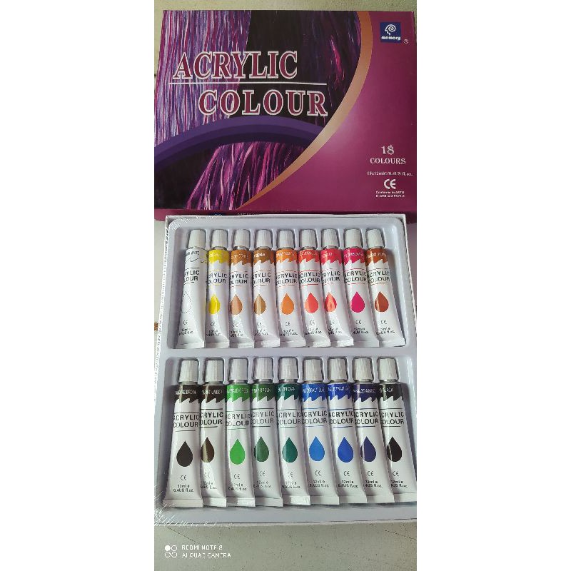 MÀU ACRYLIC DẠNG TUÝP 18/24 MÀU