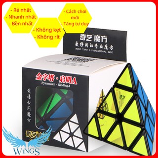 [ĐỦ TEM NHÃN XUẤT ÂU - HÀNG CAO CẤP NHẤT ]Rubik Pyraminx Qiyi Tam Giác Rất trơn, chắc tay, xịn nhất
