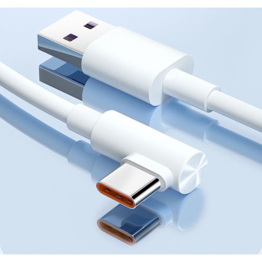 Cáp Sạc Nhanh Xiaomi 33W-120W góc vuông 90 độ 1M 2M 33W 55W 67W 120WRedmi Mi K50 Mi12Pro 10 11 Note11TPro  K30 K30pro...
