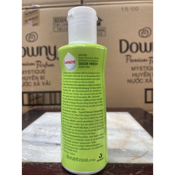 Dung dịch vệ sinh phụ nữ Lactacyd ngăn mùi 24 giờ 150ml (Xanh Lá)