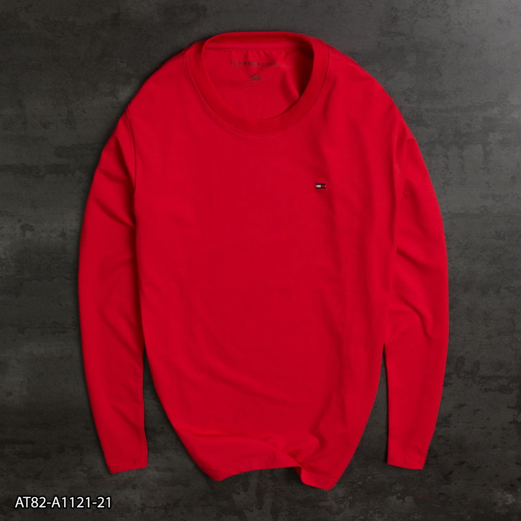 Áo Thun Tay Dài TOM MY  AT82 100% Cotton - áo thun nam thêu Logo
