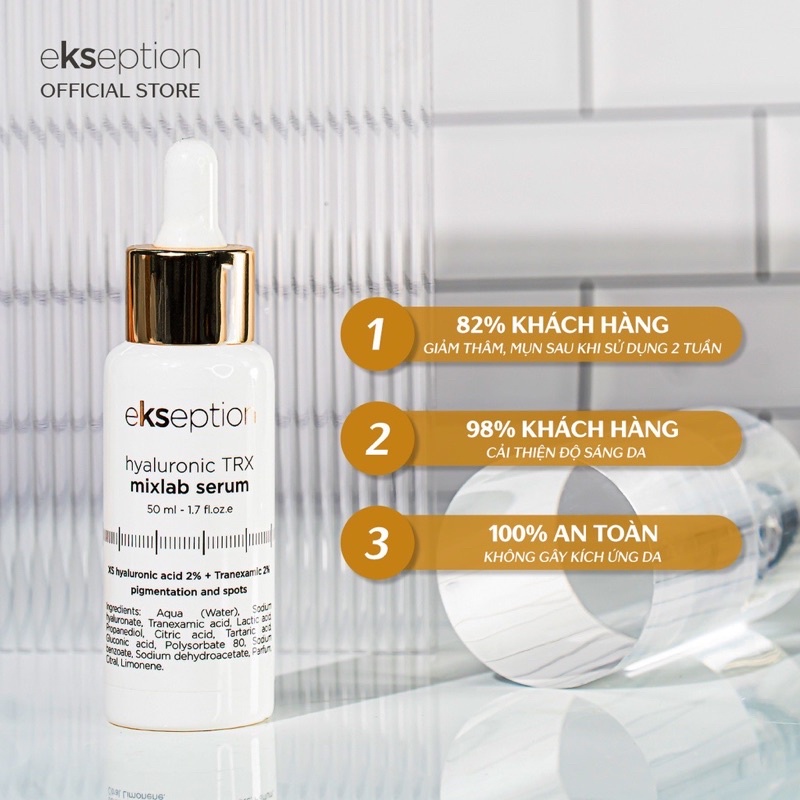 ✅ Chính hãng có tem ✅ Serum mờ thâm sáng da Ekseption Hyaluronic Niacin 50ml