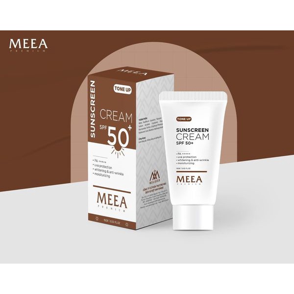 Kem Chống Nắng MEEA Organic Nâng Tone SPF 50/PA+++ mini 15gr