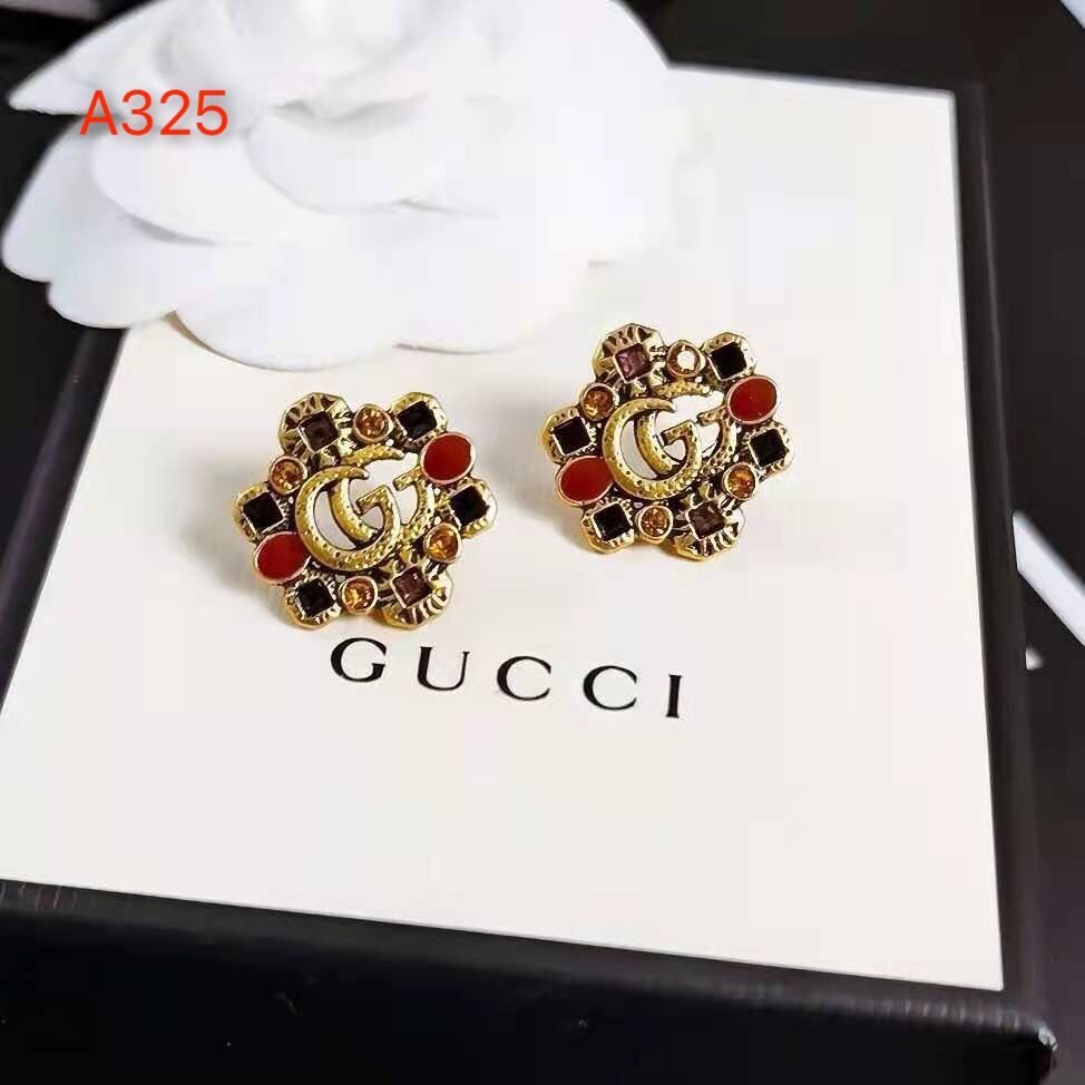 Khuyên Tai Gucci Đơn Giản Bằng Thép Titan In Logo Chữ Cái / Cá Nhân / Tinh Tế / Thanh Lịch Cho Nữ