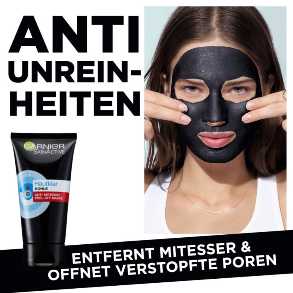 Gel mặt nạ lột mụn đầu đen Garnier 50ml hàng Đức