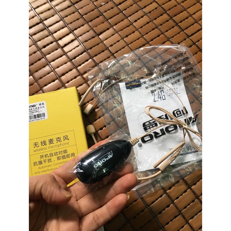 Bộ loa máy trợ giảng không dây  Aporo T20 2.4G mic hạt gạo màu da cao cấp, chính hãng, âm thanh trong rõ, bắt sóng xa