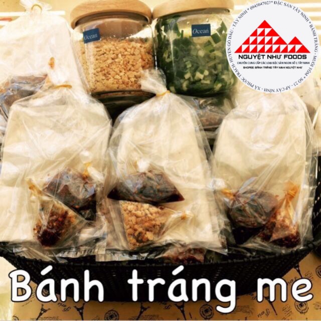 Combo 40 bánh tráng me và 40 bánh tráng lá chuối