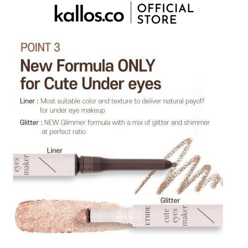 Kẻ Mắt và Nhũ Mắt 2 Đầu Etude House Cute Eyes Maker - Kallos Vietnam