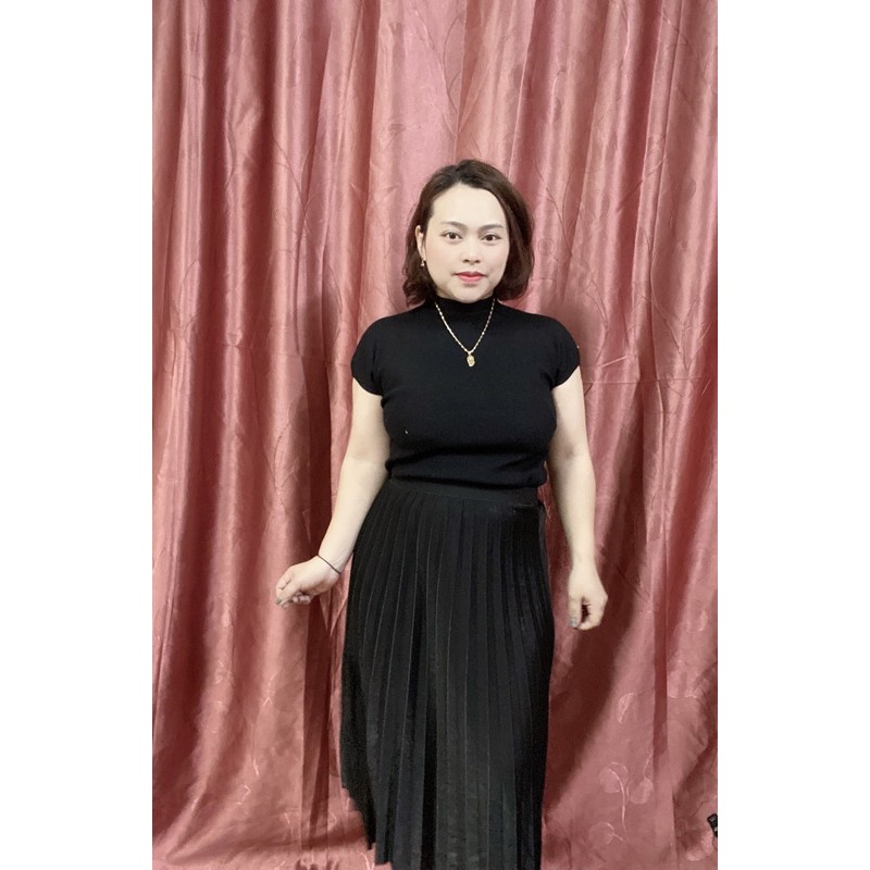 Chân váy xếp ly cạp chun Freesize [loại 1][ib chọn màu] | BigBuy360 - bigbuy360.vn