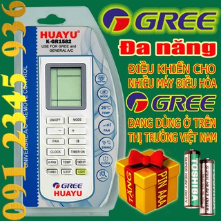 Điều khiển GREE "Đa Năng" HUAYU + "HÀNG ĐẸP" cho điều hòa. (Mẫu số 9)