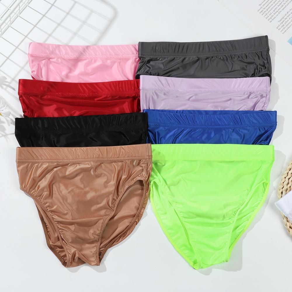 Quần Lót Satin Lưng Cao Gợi Cảm Cho Nữ