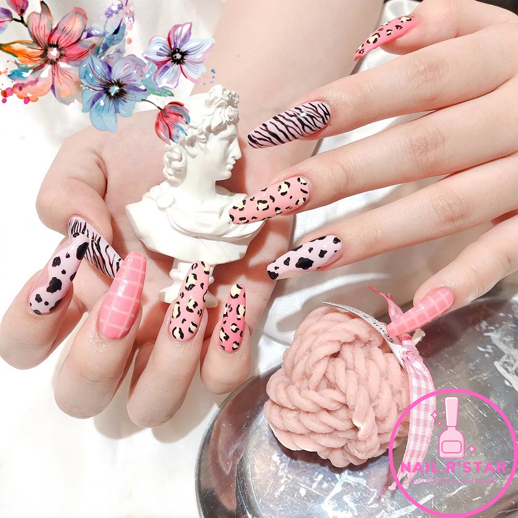 Cọ nét cán đá cao cấp 3 sizes  - Cọ vẽ nail chuyên dụng  NAIL R’STAR