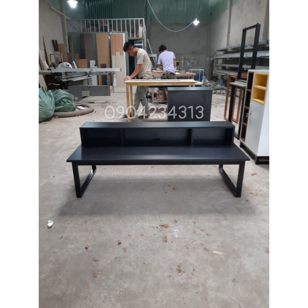 Bàn ngồi bệt có kệ để màn hình máy tính dài 1m4
