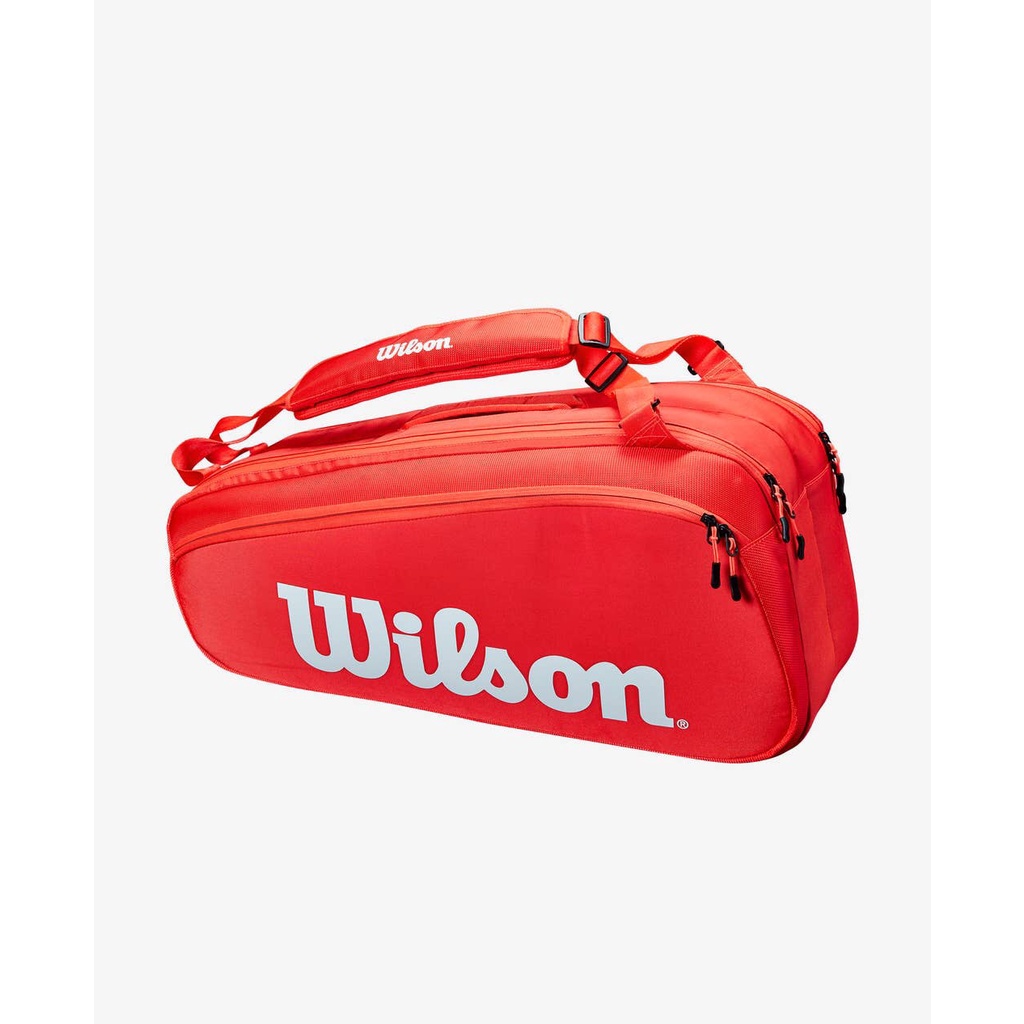 Bao vợt wilson super tour 2 ngăn tennis bag red