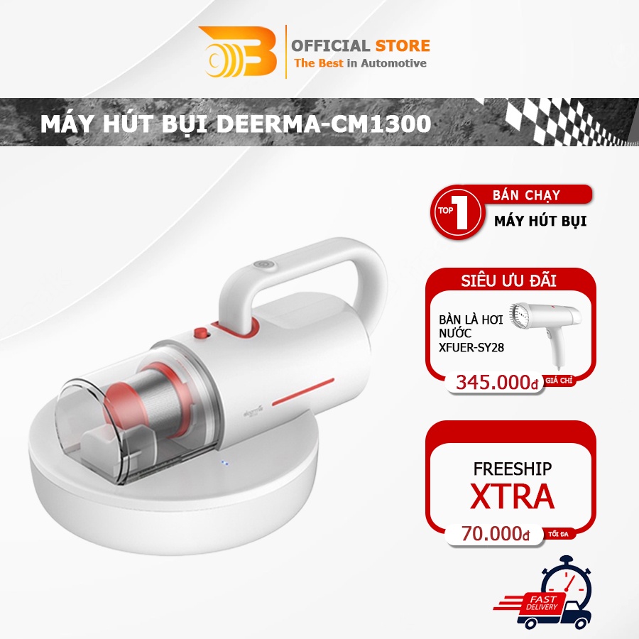 Máy Hút Bụi Cầm Tay Diệt Khuẩn Deerma Cm1300 Lực Hút 12000Pa Công Suất 350W