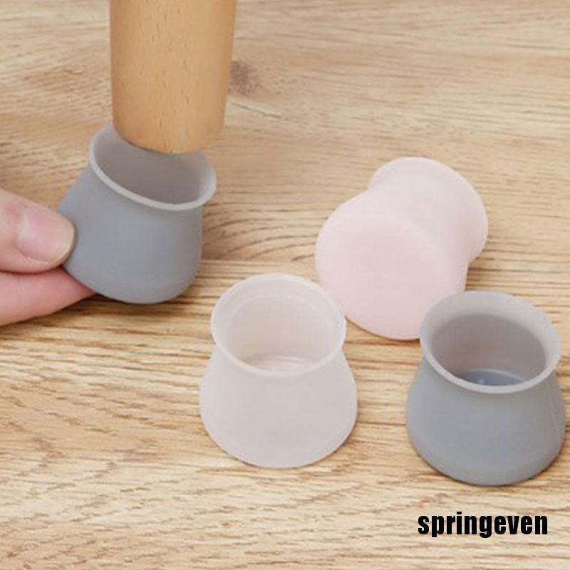 Miếng Đệm Chân Bàn Ghế Bằng Cao Su Silicone Hình Tròn Tiện Lợi