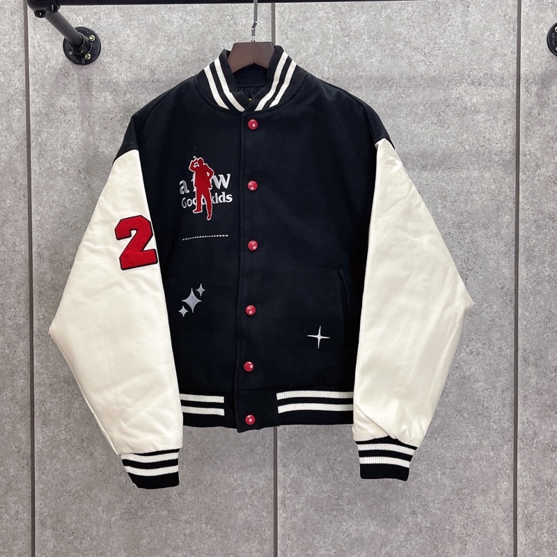 ⚡️ - Áo Varsity Jacket DONCARE CEO JACKET - Navy, Áo khoác bomber DONCARE Varsity