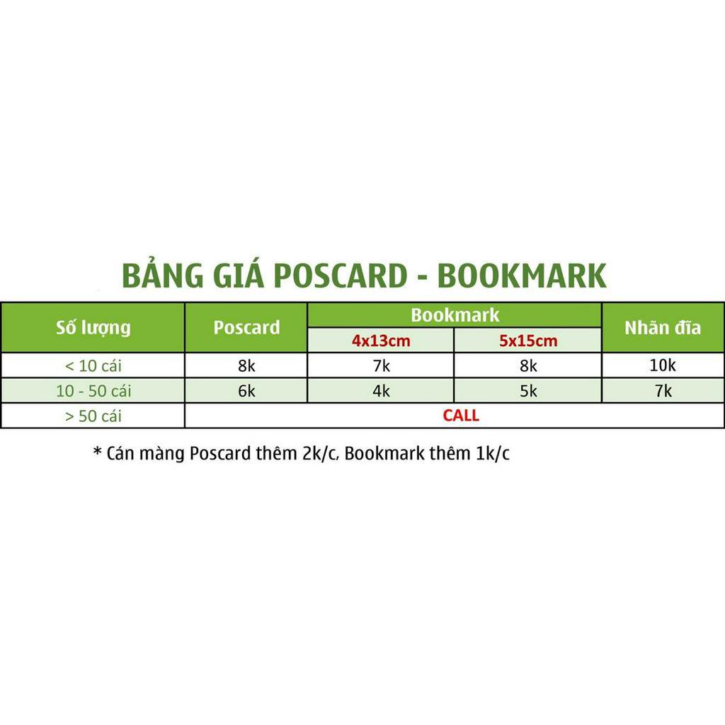 Đặt làm postcard - bookmark