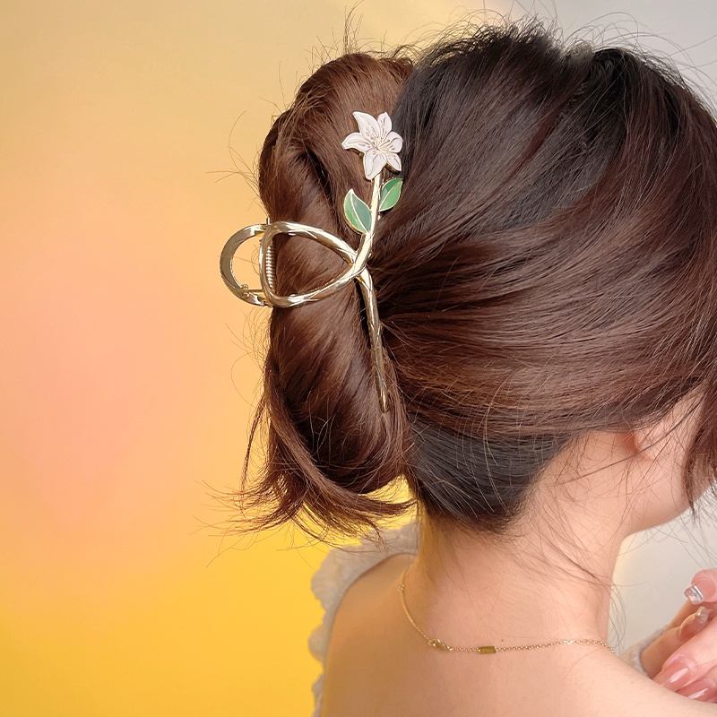 Kẹp Tóc Màu Trắng Thiết Kế Xinh Xắn Cho Nữ JP5