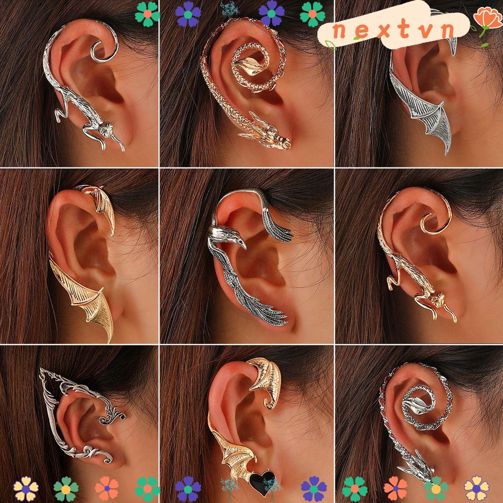 Khuyên Kẹp Vành Tai Hình Rồng Không Xỏ Lỗ Mới Cho Nam Và Nữ