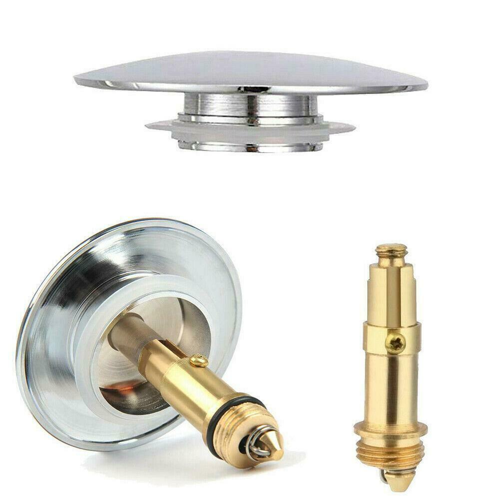 Nút Nhấn Xả Nước Bồn Rửa Nhà Tắm Bằng Chrome Màu Đen S7S4