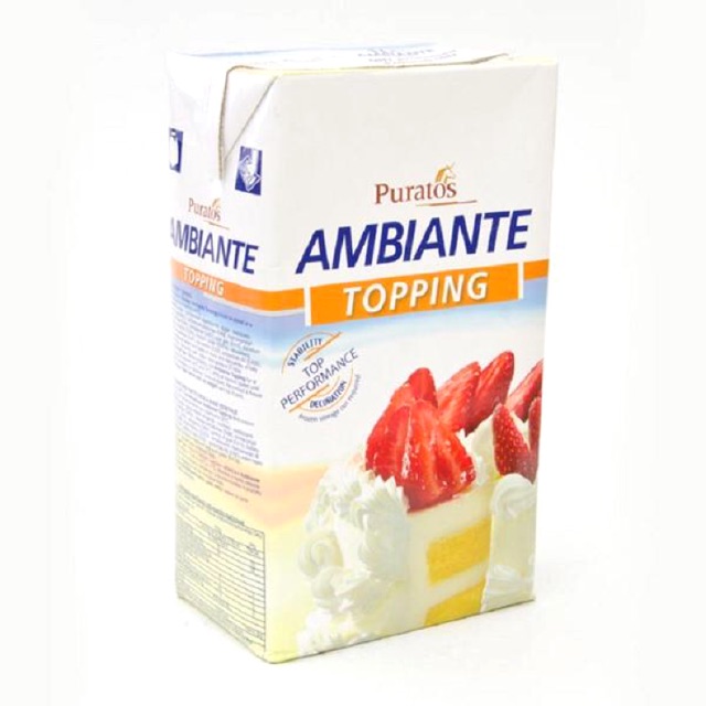 Topping Cream Ambiante Puratos Hàng NK hộp 1l