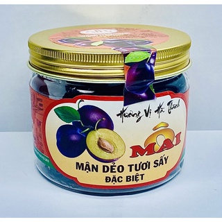 Ô mai mận sấy dẻo hũ 350gr 3 vị chua - ngọt - dẻo - quà tặng ăn vặt đặc biệt, thơm ngon