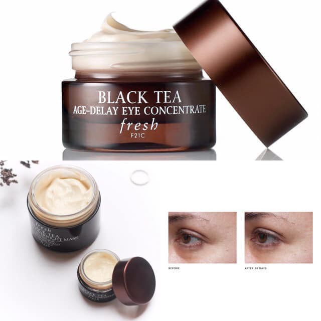 KEM MẮT FRESH BLACK TEA AGE-DELAY EYE CONCENTRATE 15ML - BÍ QUYẾT KÉO DÀI TUỔI THANH XUÂN CHO ĐÔI MẮT - 3897