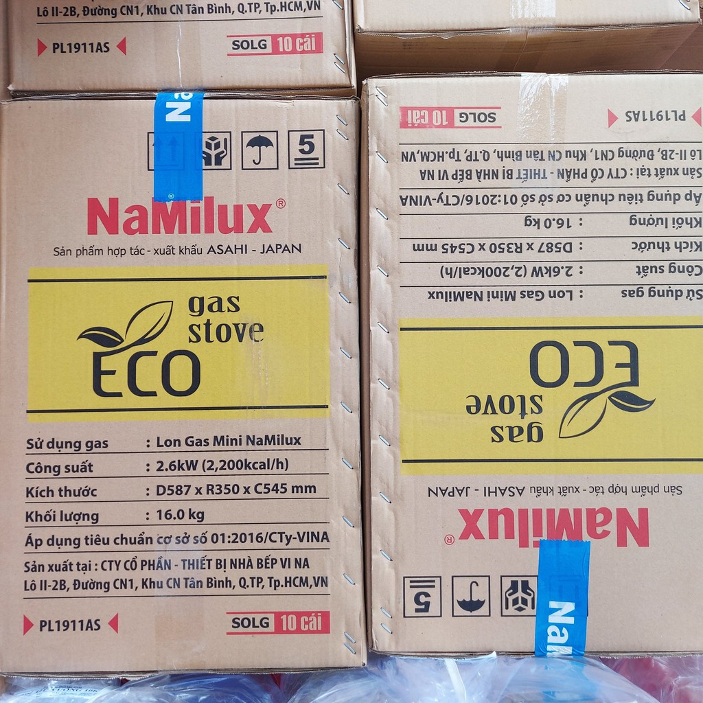 Bếp gas mini Namilux PL1911AS inox van an toàn, giảm khí thải