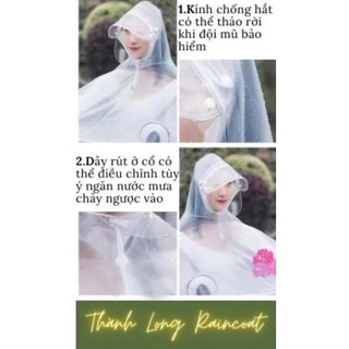 Áo mưa cánh dơi trong suốt