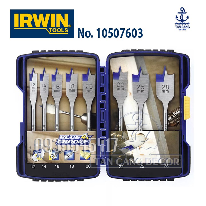 Bộ mũi khoét đuôi cá Irwin 10507603