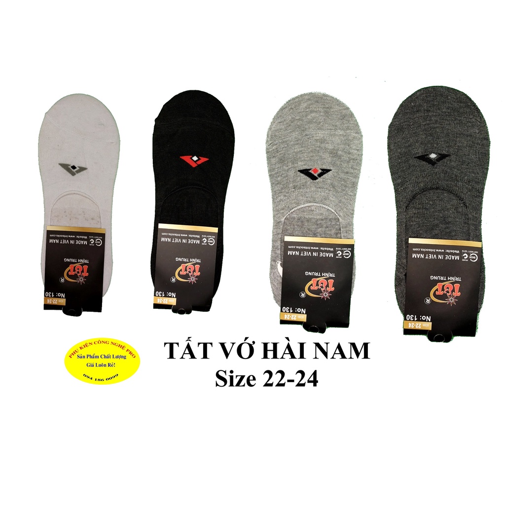 TẤT VỚ HÀI NAM Size 22-24 Thương hiệu T&T Trịnh Trung MEN'S SOCKS Sản xuất tại Việt Nam, Mềm mại, Thoáng mát, Hút ẩm tốt